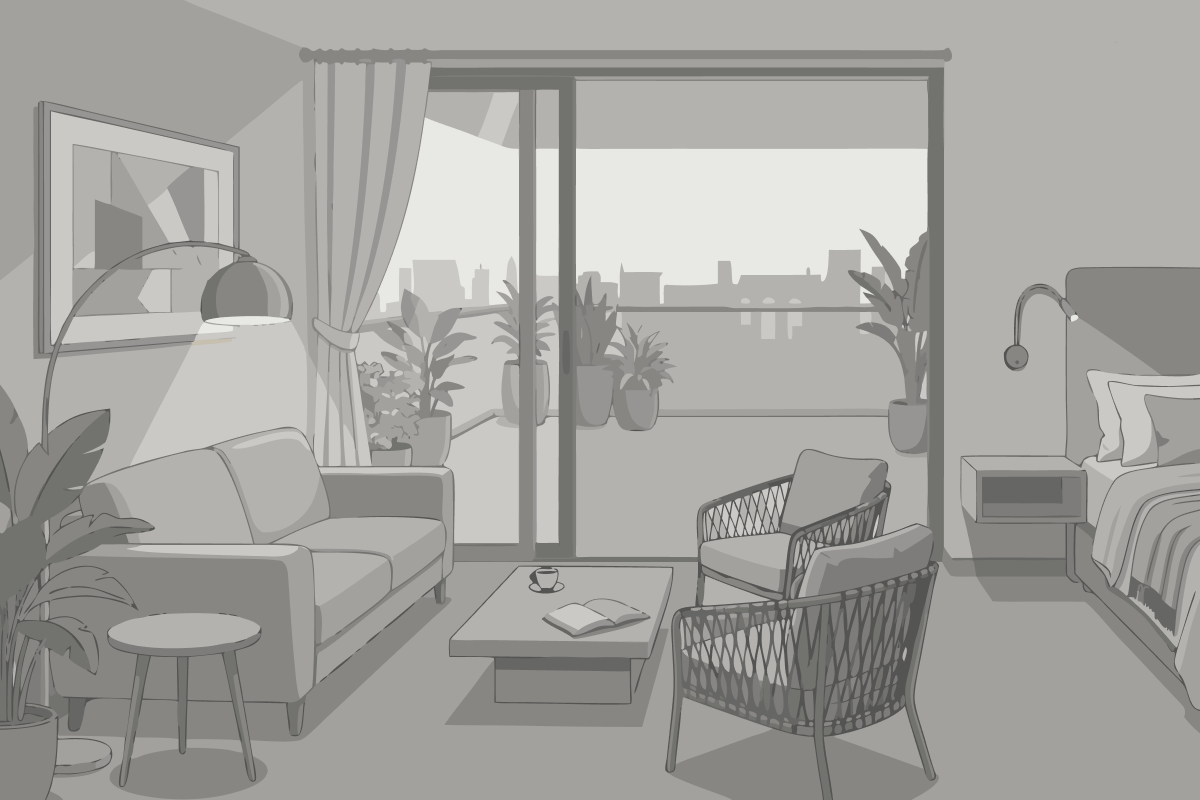 Quarto Individual com Banheiro Privativo